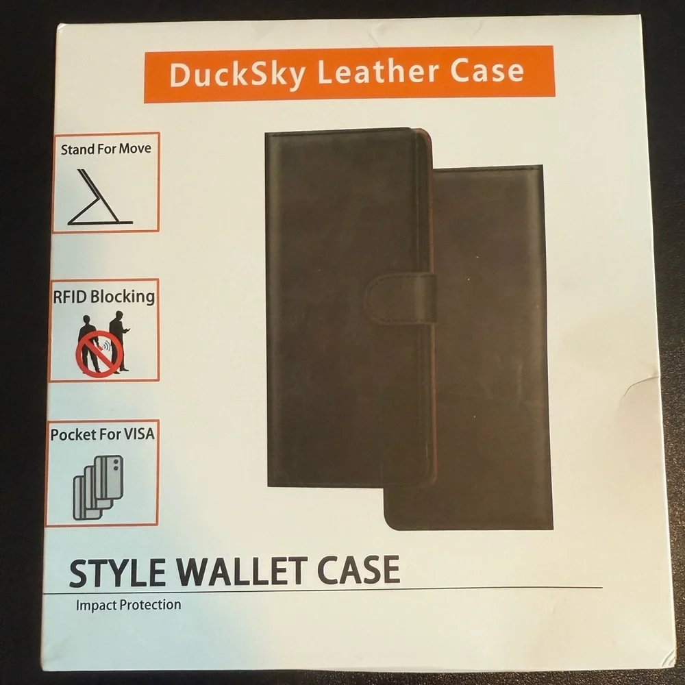 Purple Leather Wallet Phone Case for Samsung Galaxy S23